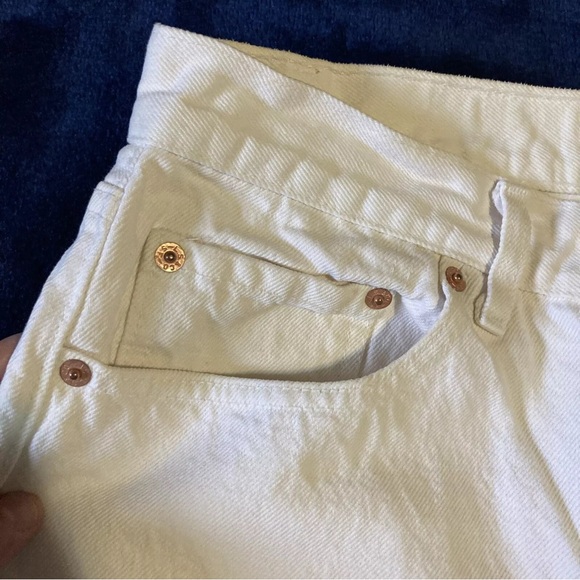 Vintage 80s-90s Levi’s White 501s 34x31 Made in the USA - Picture 3 of 16